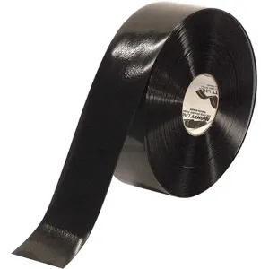 MIGHTY LINE 3RBLK Industrial Floor Tape, 3 Width, Black, 100 ft Long | AG9HUG 20PF83