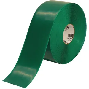 MIGHTY LINE 4RG Industrial Floor Tape, 4 Width, Green, 100 ft Long | AG9HUT 20PF93