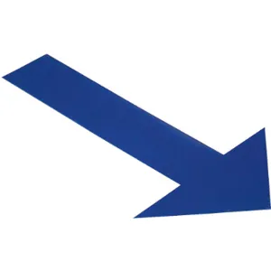 MIGHTY LINE ARROW10B Industrial Floor Tape Marker, 6 x 10 Size, Size, Blue Arrow, PK50 | AG9HWN 20PG36