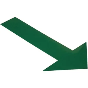 MIGHTY LINE ARROW10G Industrial Floor Tape Marker, 6 x 10 Size, Size, Green Arrow, PK50 | AG9HWP 20PG37