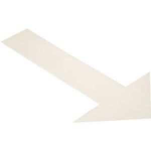 MIGHTY LINE ARROW10W Industrial Floor Tape Marker, 6 x 10 Size, Size, White Arrow, PK50 | AG9HWU 20PG41