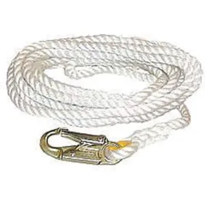 MILLER BY HONEYWELL 198RLS-2-Z7/75FTWH Positioning Lanyard 75 Feet 1 Leg with Snap | AH7LRU 36WA32