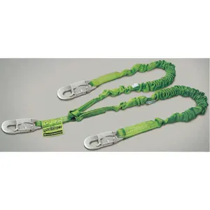 MILLER BY HONEYWELL 232TWLS-Z7/6FTGN Lanyard 2 Leg Polyester Green | AB4EBL 1XER9