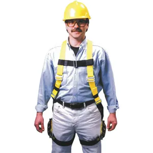 MILLER BY HONEYWELL 850-4/UYK Full Body Harness Universal 400 Lb. Yellow | AE7VPY 6AR84