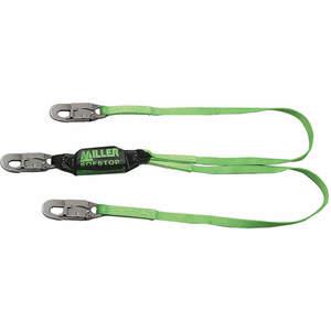 MILLER BY HONEYWELL 8798T-Z7/3FTGN Stoßdämpfendes Lanyard 2-Bein-Polyester | AG9GJB 20A261