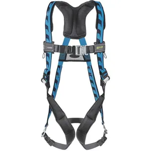 MILLER BY HONEYWELL AC-QC/UBL Full Body Harness Universal 400 Lb Blue | AF8FRP 25UA43