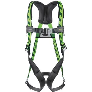 MILLER BY HONEYWELL AC-QC2/3XL Full Body Harness 2xl/3xl 400lbs. Black/green | AD6HBU 45J028