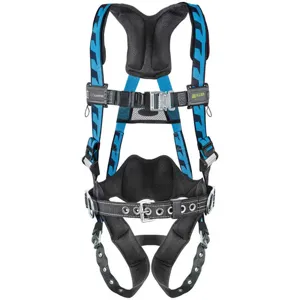 MILLER BY HONEYWELL AC-TB-BDP/UBL Full Body Harness Universal 400 Lb Blue | AF8FRT 25UA46