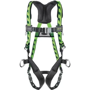 MILLER BY HONEYWELL AC-TB-D2/3XL Full Body Harness 2xl/3xl 400lbs. Black/green | AD6HCA 45J034