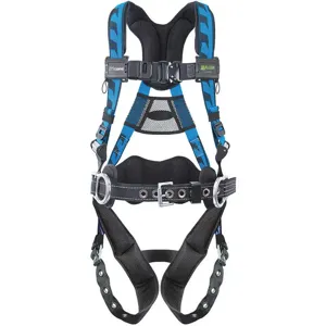 MILLER BY HONEYWELL ACA-TB-BDP/UBL Full Body Harness Universal 400 Lb Blue | AG7AXW 49Y436