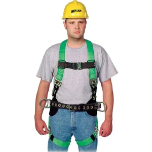 MILLER BY HONEYWELL P950QC-77/XXLGN Full Body Harness 2xl 400 Lb. Green | AD2DHE 3NGL1