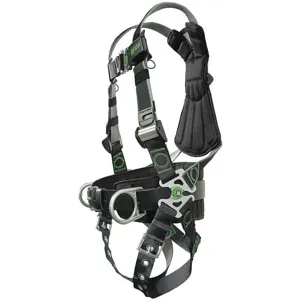 MILLER BY HONEYWELL RDT-TB-BDP/UBK Full Body Harness Universal 400lb Black/gry | AE4ZVP 5PA98