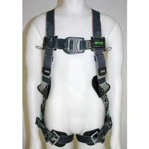 MILLER BY HONEYWELL RKNAR-TB/UBK Full Body Harness Universal 400 Lb Black | AD2JBT 3PRT6