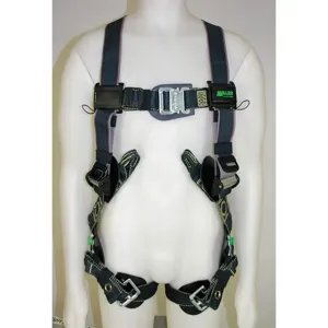 MILLER BY HONEYWELL RKNARRL-TB-BDP/UBK Full Body Harness Universal 400 Lb Black | AD2JBY 3PRU2