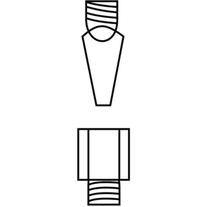 MILLER ELECTRIC 040212 Flat Spot Welding Tip | AB4MMQ 1Z430