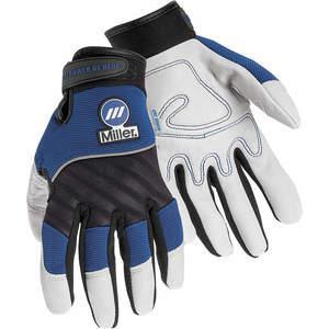 MILLER ELECTRIC 251066 Welding Gloves M 5 inch White/Blue/Black PR | AG3PMU 33RN23