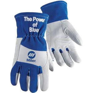 MILLER ELECTRIC 263354 Welding Gloves L Wing 10 Inch Blue/white Pr | AG3PMR 33RN21