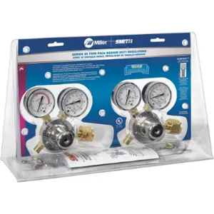 MILLER-SMITH EQUIPMENT HTP5 Oxygen/fuel Regulator Set Fuel Inlet 300 | AC9ZVB 3LVR3