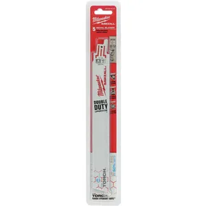 MILWAUKEE 48-00-5787 Reciprocating Saw Blade 9 Inch Length - Pack Of 5 | AE2DNG 4WP15