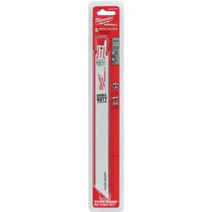 MILWAUKEE 48-00-5187 Reciprocating Saw Blade Bi-metal - Pack Of 5 | AA9AVP 1BV15