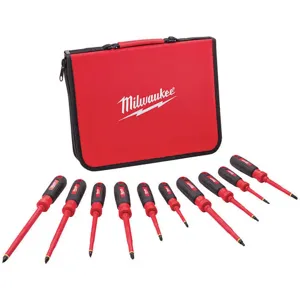 MILWAUKEE 48-22-2210 Insulated Screwdriver Set 10-pieces | AF7ZFC 23TE76