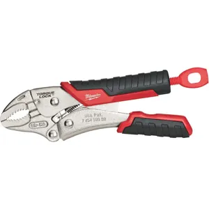 MILWAUKEE 48-22-3405 Locking Pliers Curved Jaw 5 Inch Length | AG3BNZ 32TR78