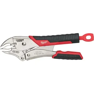 MILWAUKEE 48-22-3410 Locking Pliers Curved Jaw 10 Inch Length | AG3BNW 32TR75