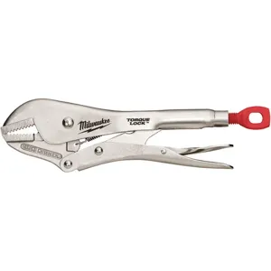 MILWAUKEE 48-22-3510 Locking Pliers Straight Jaw 10 Inch Length | AG3BPA 32TR79