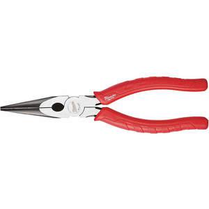 MILWAUKEE 48-22-6101 Long Nose Plier 8 Inch Serrated | AH7NLE 36XE01