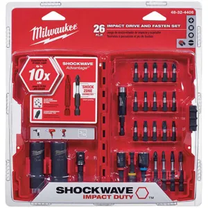 MILWAUKEE 48-32-4408 Screwdriving Set Impact 26pc - Pack Of 26 | AA8RWD 19RK07