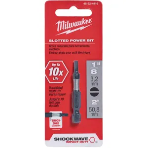 MILWAUKEE 48-32-4916 Screwdriving Bit 2 Inch 1Pc 1/4 Inch Hex | AG9EEJ 19RK10