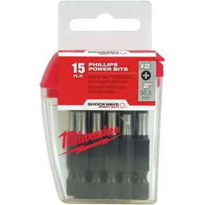 MILWAUKEE 48-32-5004 Impact Bit Phillips 2 Pk15 | AA2RWN 10Z772