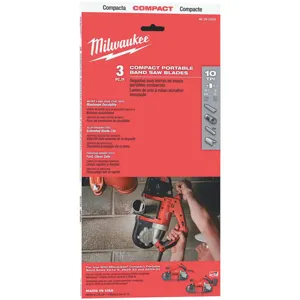 MILWAUKEE 48-39-0509 Portable Band Saw Blade Alloy Steel - Pack Of 3 | AD9BHK 4PAA9