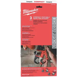 MILWAUKEE 48-39-0529 Portable Band Saw Blade Alloy Steel - Pack Of 3 | AD9BHM 4PAC2