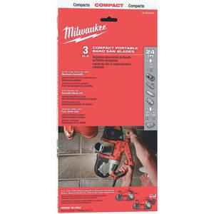 MILWAUKEE 48-39-0539 Portable Band Saw Blade Alloy Steel - Pack Of 3 | AD9BHN 4PAC3