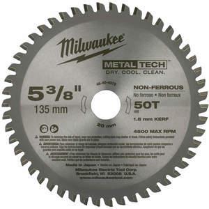MILWAUKEE 48-40-4075 Circular Saw Blade, Carbide, 5-3/8 Inch, 50 Teeth | AE7WHD 6AWL1