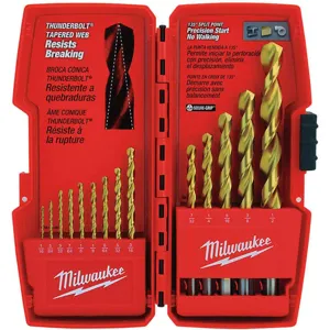 MILWAUKEE 48-89-0011 Drill Bit Sets Titanium 14 Pc | AB6HEK 21R664