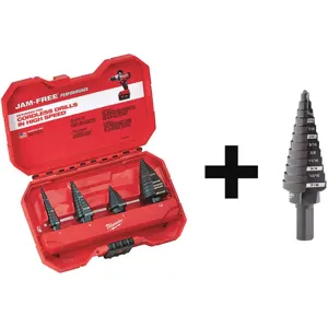 MILWAUKEE 48-89-9223 48-89-9204 Step Drill Bit Set 5 Pieces | AJ2KDY 7DY17