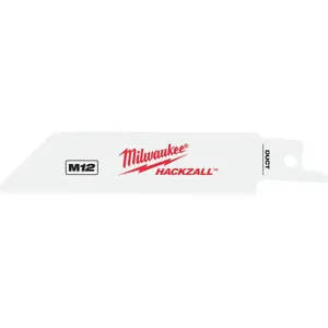 MILWAUKEE 49-00-5424 Hackzall(tm) Blade 4 Inch Length - Pack Of 5 | AC3BZB 2RFR4