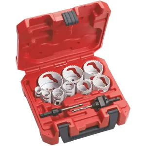 MILWAUKEE 49-22-4025 Hole Saw Kit Ice Hard 1-5/8 Inch 13 Pc | AA2VDL 11C836