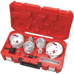 MILWAUKEE 49-22-4105 Hole Saw Kit Ice Hard 1-5/8 Inch 19 Pc | AA2VDM 11C837