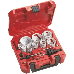 MILWAUKEE 49-22-4175 Hole Saw Kit Ice Hard 1-5/8 Inch 15 Pc | AA2VDP 11C839