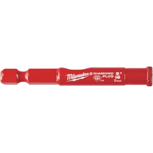 MILWAUKEE 49-56-0507 Hole Saw Diamond Grit 5/16 In Diameter | AG3RCY 33UH26