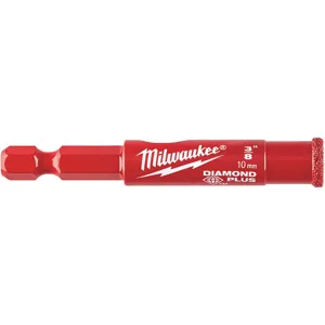 MILWAUKEE 49-56-0509 Hole Saw Diamond Grit 3/8 Inch Diameter | AG3RCZ 33UH27