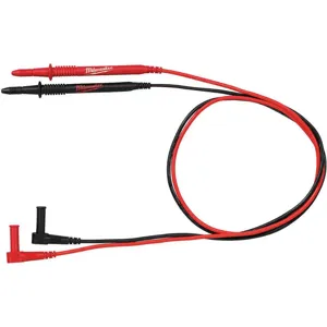 MILWAUKEE 49-77-1001 Test Leads, 55 Length, 1000VAC, Black/red | AE9FYM 6JHW4