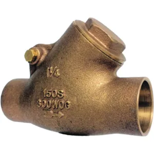 MILWAUKEE VALVE 1509Y 1 1/2 Swing Y Check Valve Bronze 1-1/2 Inch | AA6AEF 13N436