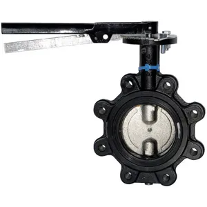 MILWAUKEE VALVE UPML233E 2-1/2 Butterfly Valve Lug 2-1/2 Inch Ductile Iron | AC7ZNG 39A297