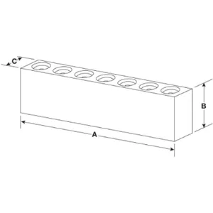 MITEE-BITE PRODUCTS INC 33168 Steel Vise Jaw Set No Mount Hole 8 Inch Pk2 | AG4KPT 34CW85