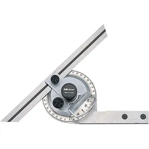 MITUTOYO 187-904 Universal Bevel Protractor 6 In | AD6XRZ 4CGV4