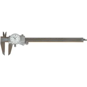 MITUTOYO 505-676CERT Dial Caliper with Cert 8 Inch 0.100/Rev | AE6EBV 5RCG4